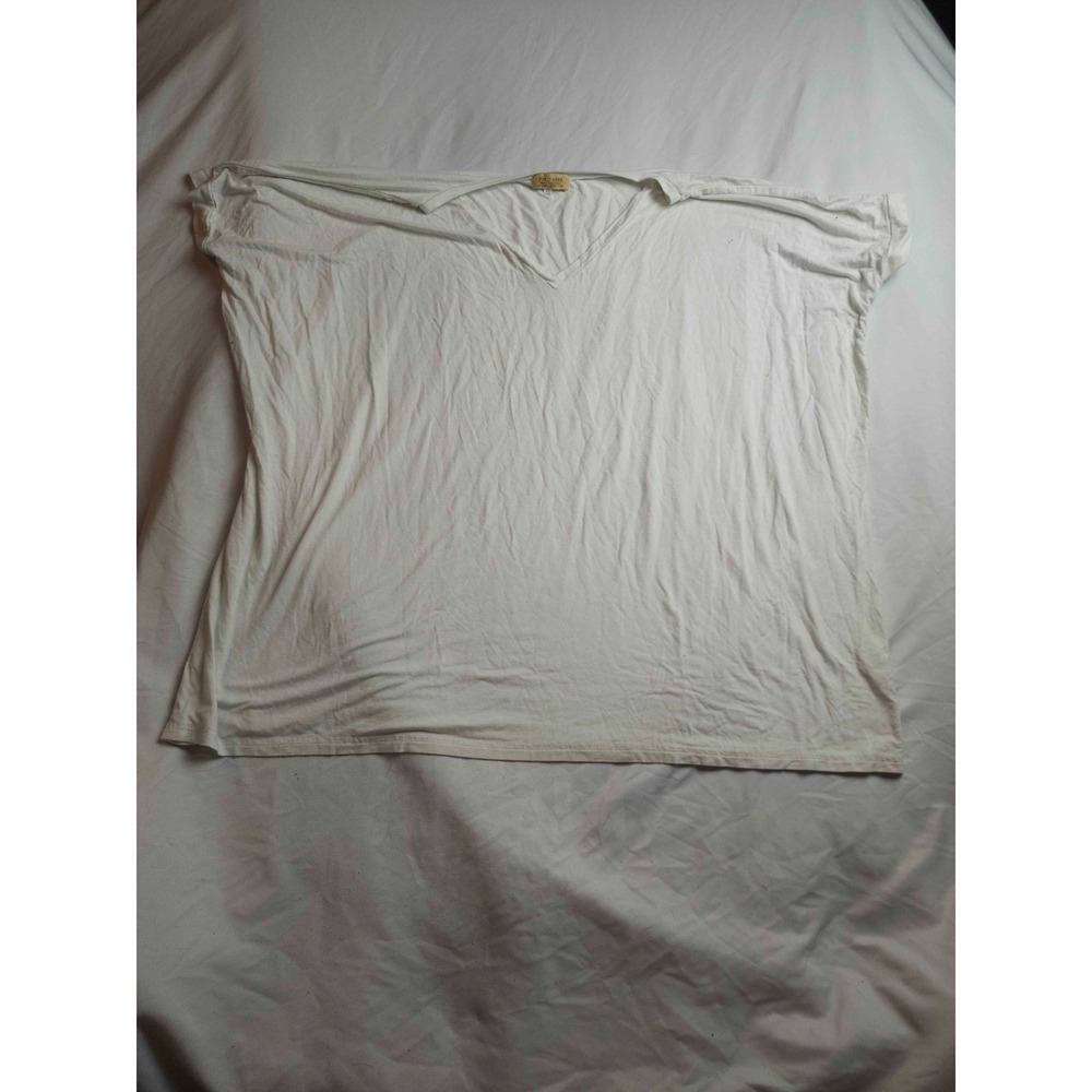 Piko 1988 Tunic Shirt Womens XL White Slouchy‎ Minimalist Loungewear Lagenlook